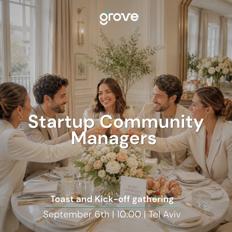 Cover Image for Startup Community Managers: Rosh HaShana Toast & Kickoff