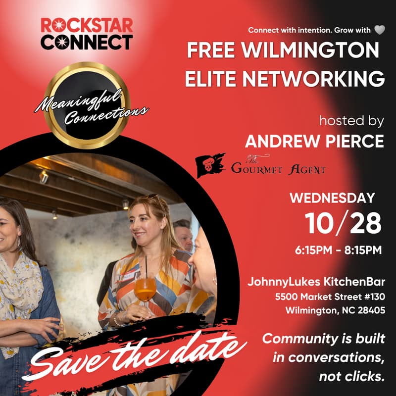 Cover Image for Free Wilmington Elite Rockstar Connect Networking (October, Wilmington NC)