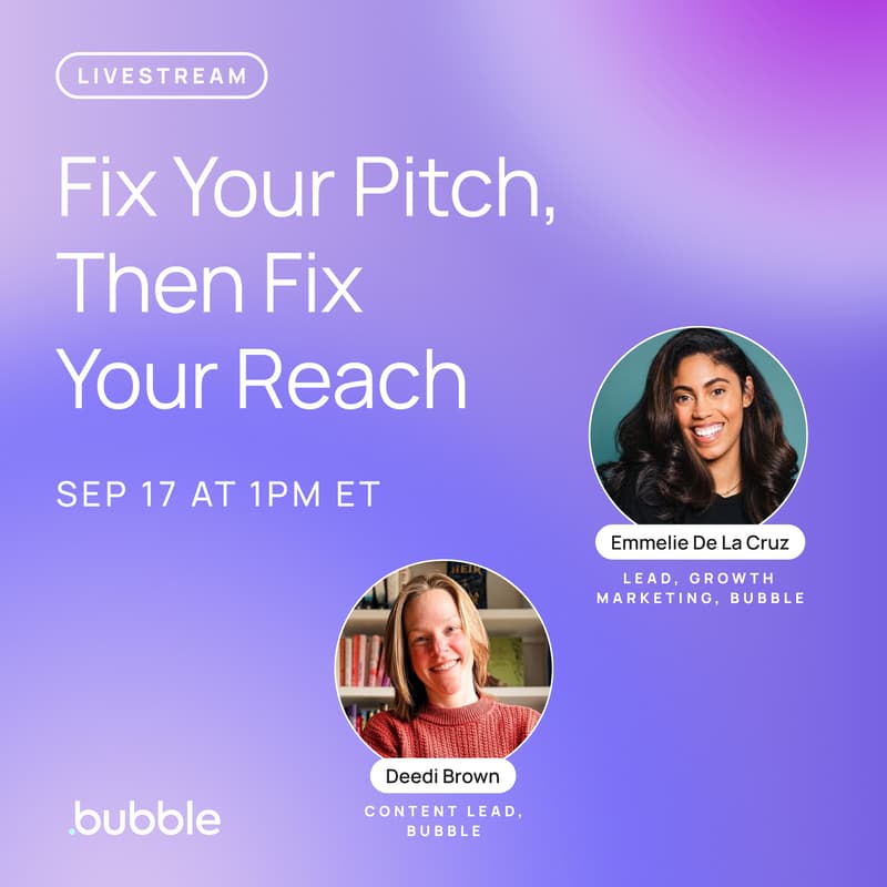 Cover Image for Fix Your Pitch, Then Fix Your Reach