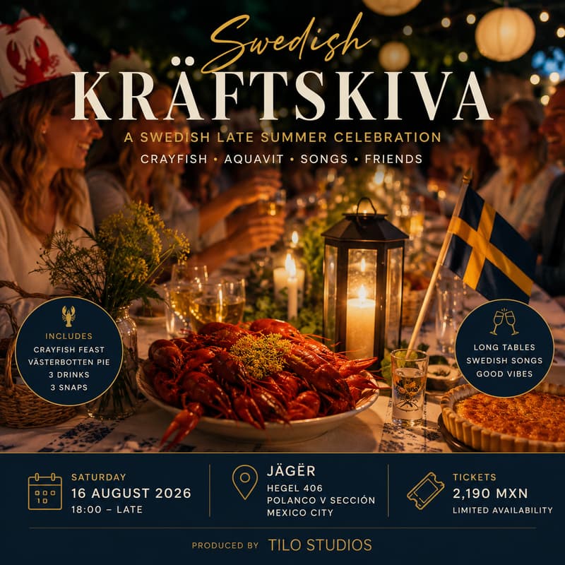 Cover Image for KRÄFTSKIVA 2026 | A Swedish Late Summer Celebration in Mexico City