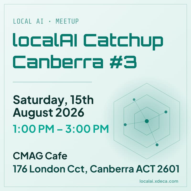 Cover Image for localAI Catchup - Canberra #3