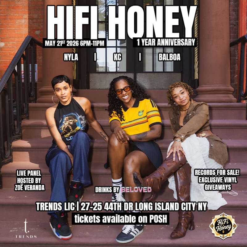 Cover Image for Celebrating Women In Music at Trends - HiFi Honey 💿🍯 One Year Anniversary!