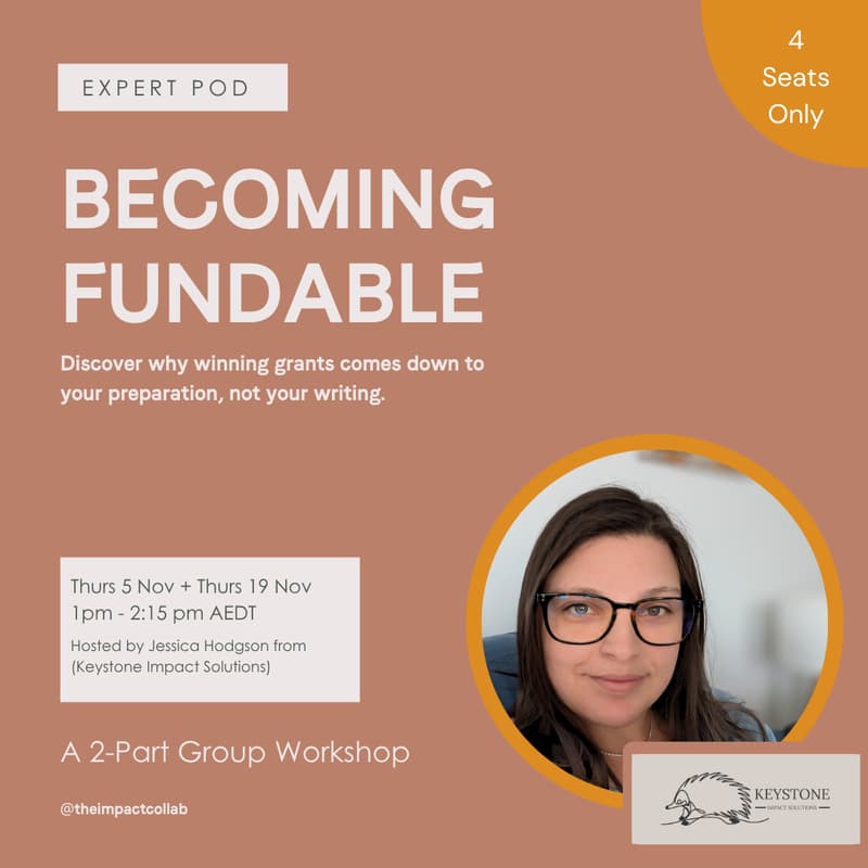 Cover Image for Becoming Fundable Expert Pod — with Jessica Hodgson from Keystone Impact Solutions