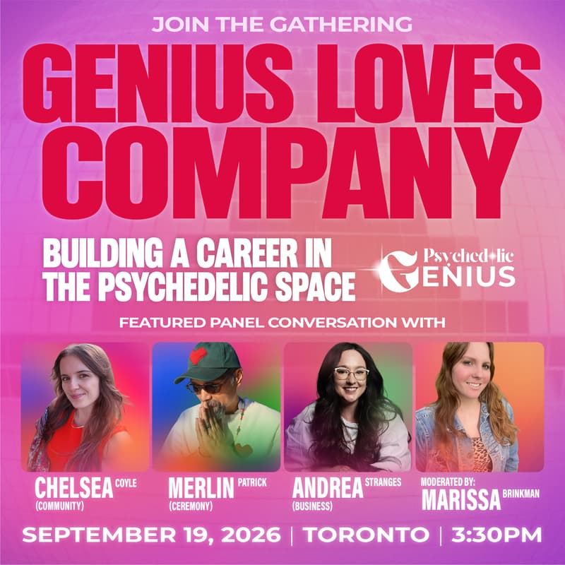 Cover Image for Genius Loves Company: Building Careers in the Psychedelic Space