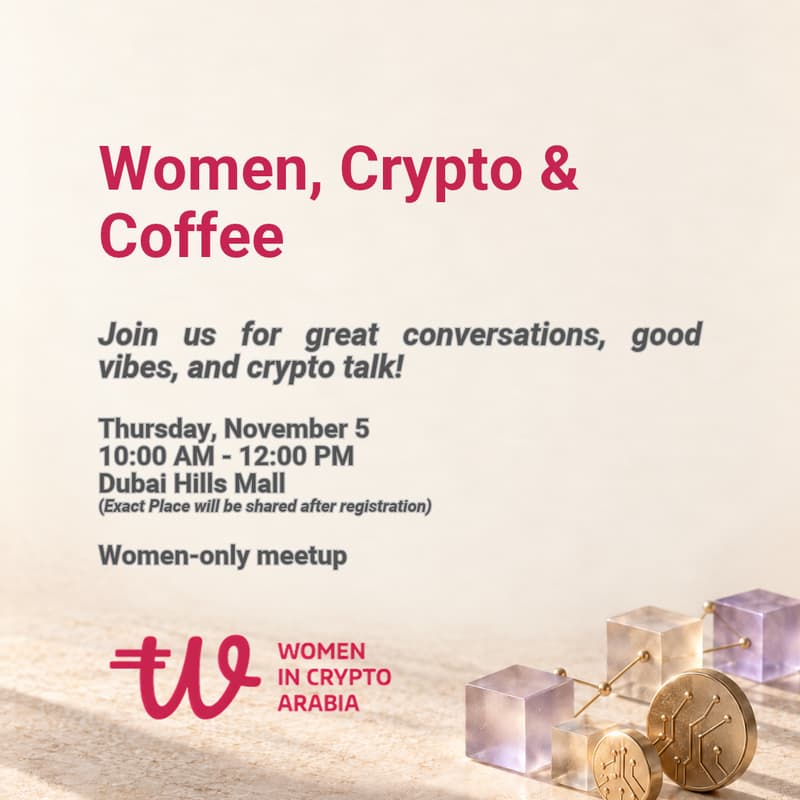 Cover Image for Crypto Morning Meetup, Women in Crypto Arabia