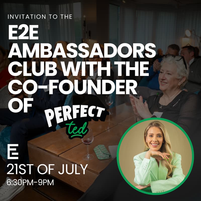 Cover Image for JULY 21ST: E2E AMBASSADORS CLUB WITH Marisa Poster, CO-FOUNDER OF PERFECTTED