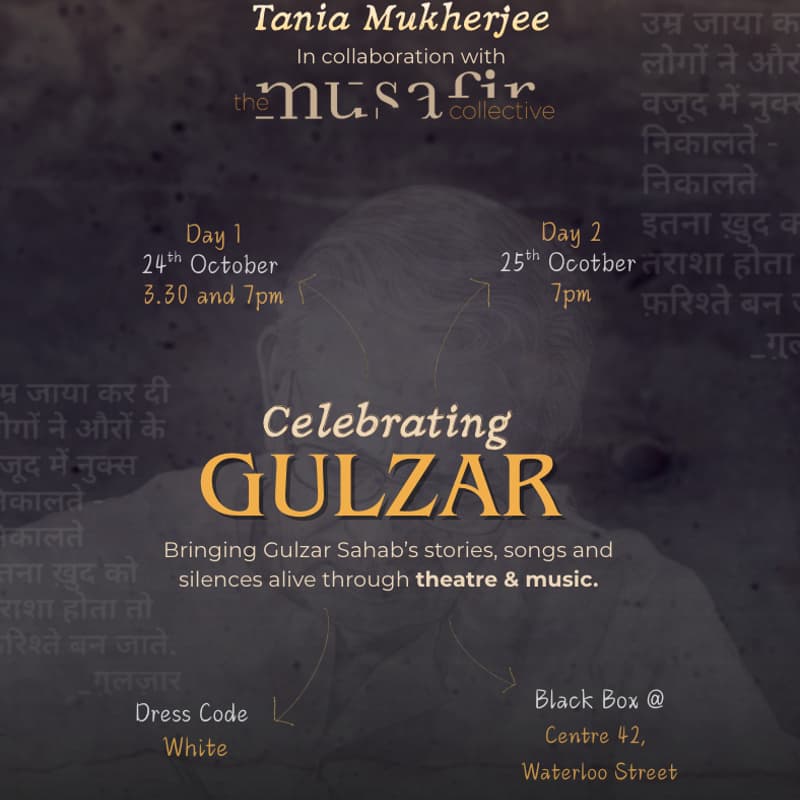 Cover Image for Celebrating Gulzar | 24th October, 3.30pm