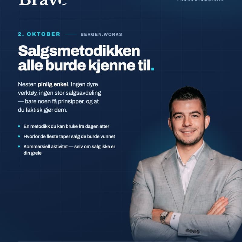 Cover Image for TheBrave presenterer: Salgsmetodikken alle burde kjenne til