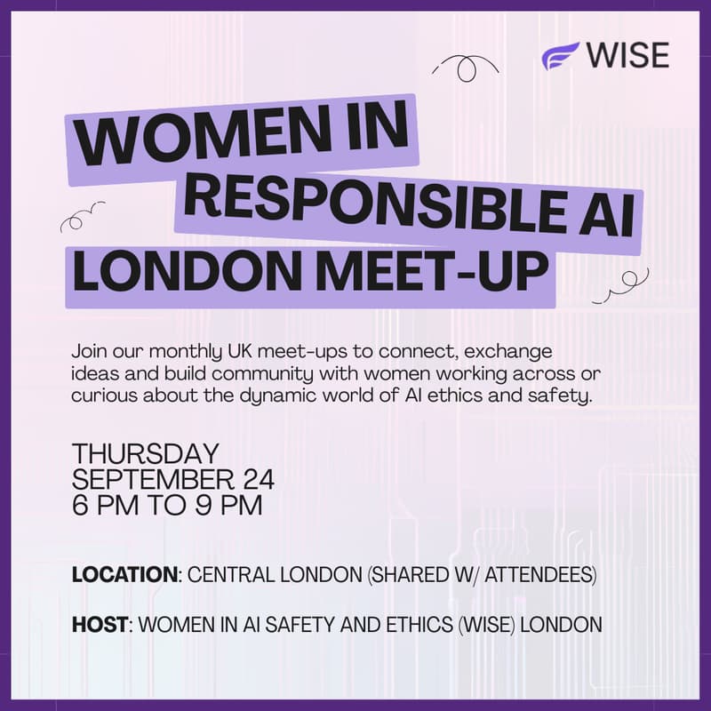 Cover Image for Women in Responsible AI London Meet-Up