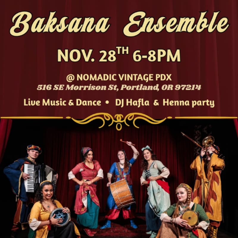 Cover Image for Baksana Ensemble: Live Music & Dance Showcase at Nomadic Vintage