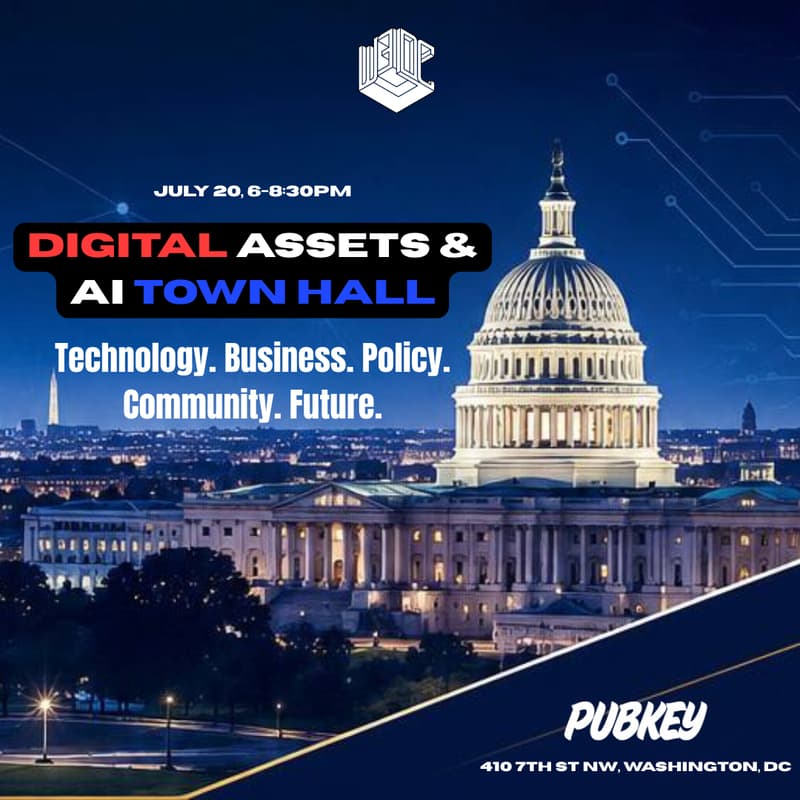 Cover Image for Digital Assets & AI Town Hall @Pubkey D.C.