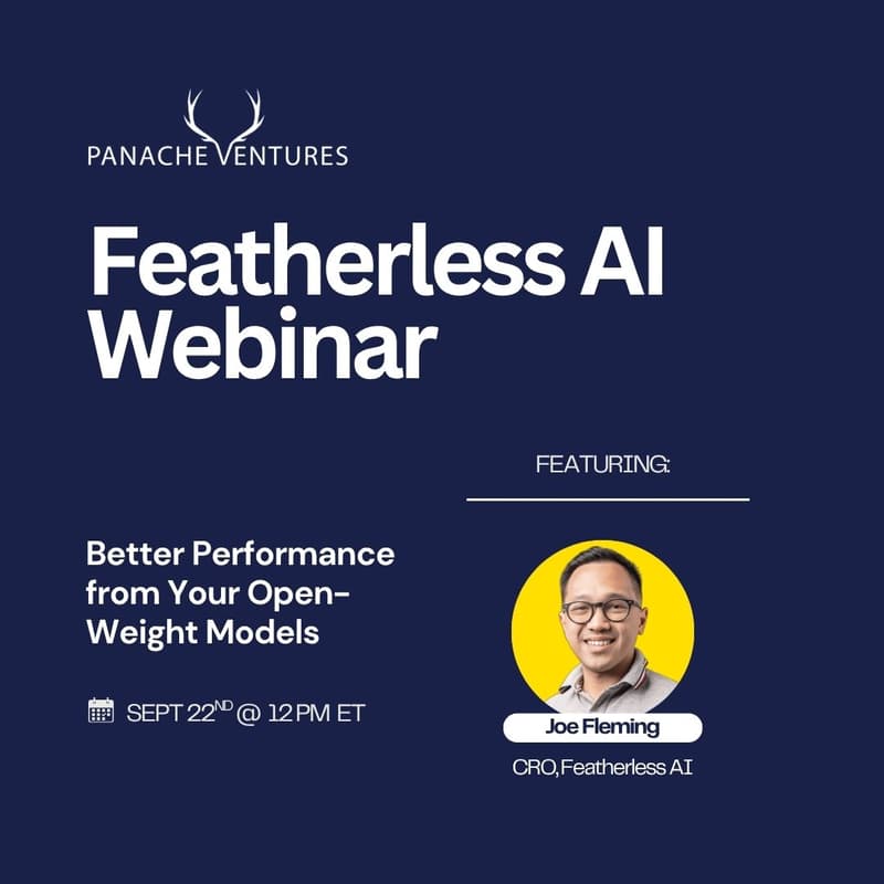 Cover Image for Webinar: Open-Weight Performance without the B300 Price Tag with Featherless AI