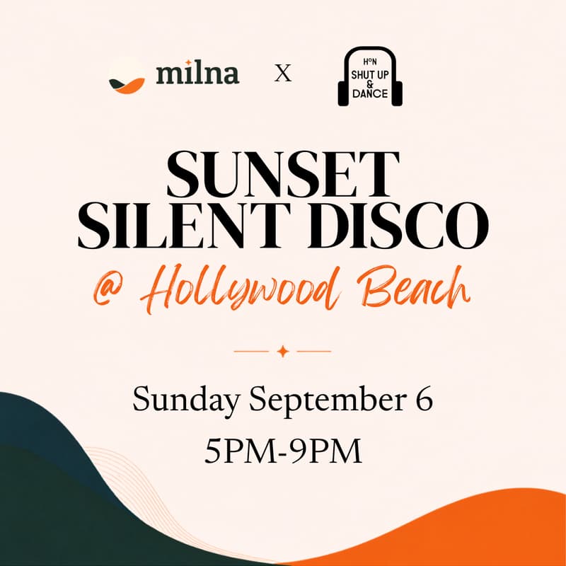 Cover Image for Sunset Silent Disco @ Hollywood Beach
