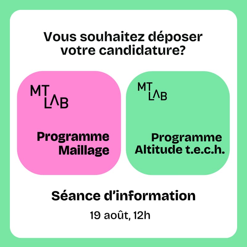 Cover Image for Séance d'information - Programmes Maillage & Altitude