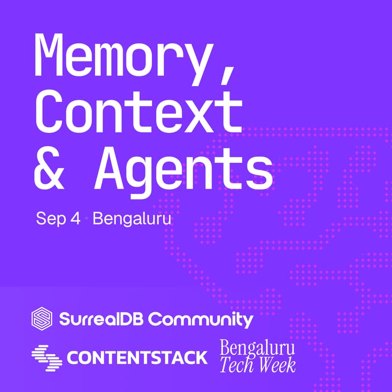 Cover Image for Memory, Context & Agents (SurrealDB x Contentstack)