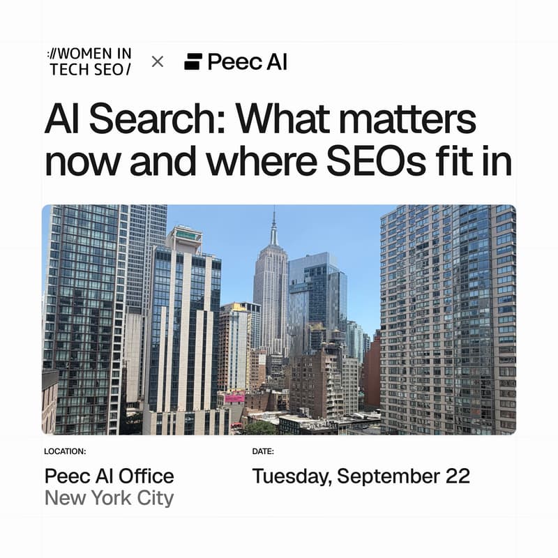 Cover Image for WTS x Peec AI - NYC Meetup