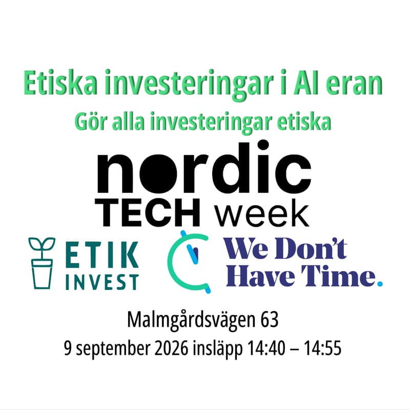 Cover Image for Etiska investeringar i AI eran: Gör alla investeringar etiska.