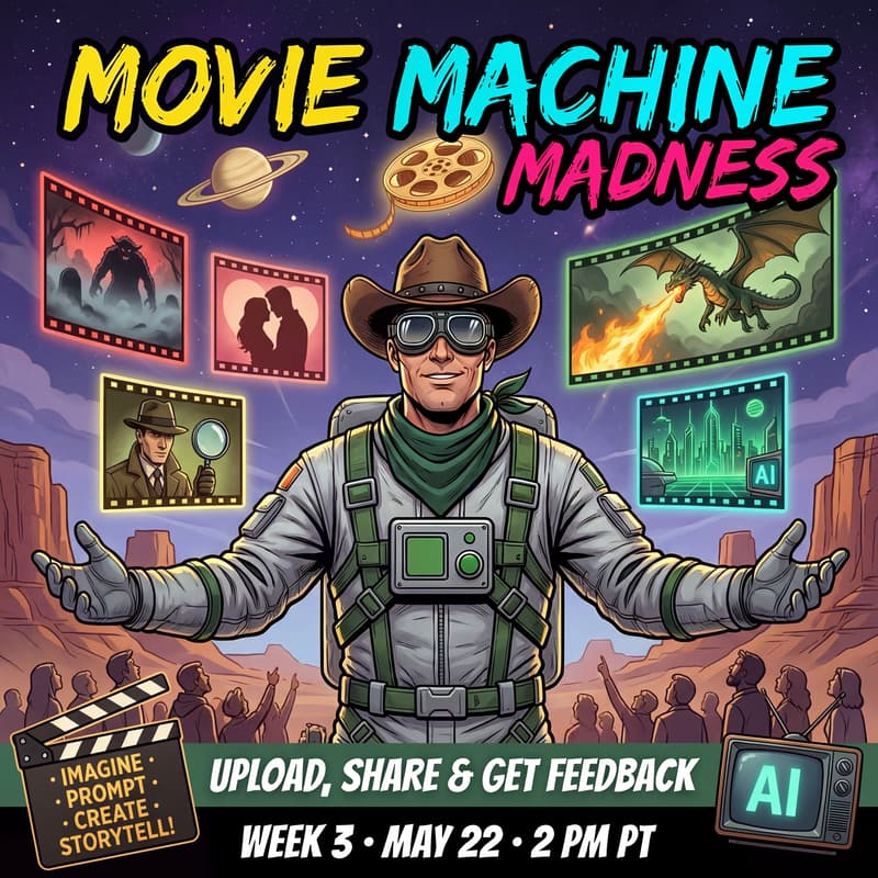 Cover Image for Movie Machine Madness: Week 3 — Upload, Share & Get Feedback