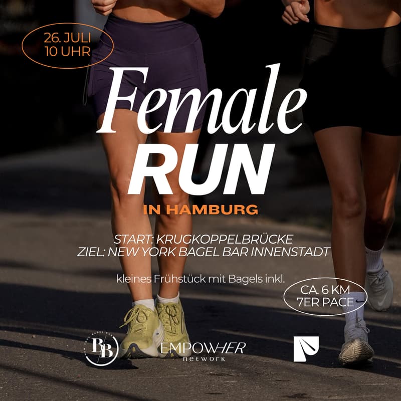 Cover Image for Female Run mit EmpowHer Network, New York Bagel Bar & Pace and Silhouettes