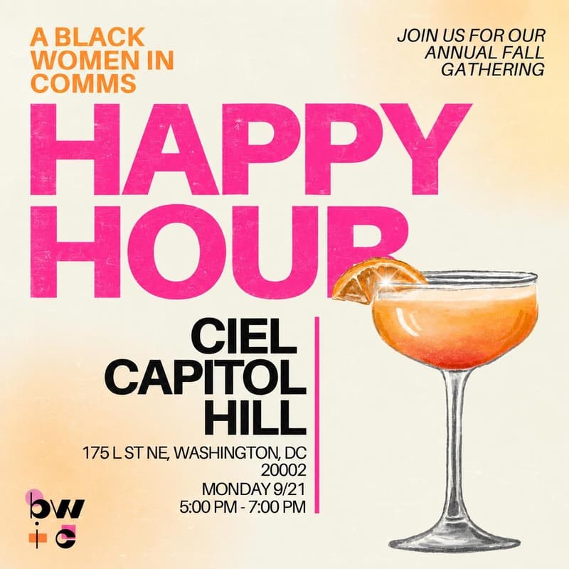 Cover Image for Black Women in Comms: Annual Fall Happy Hour💗🧡