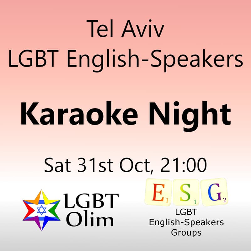 Cover Image for Tel Aviv LGBT English-Speakers Karaoke Night - Sat 31st Oct