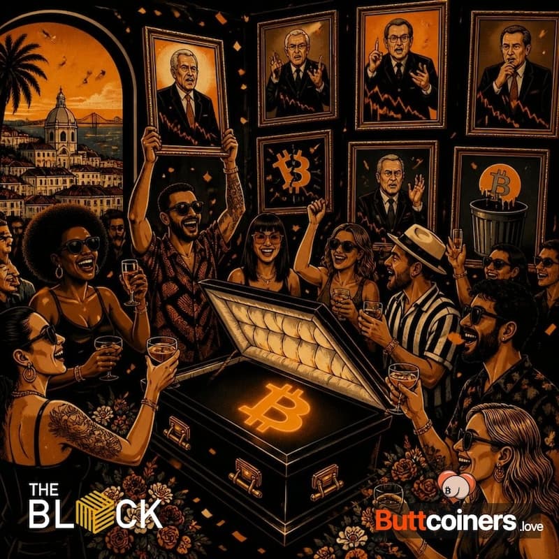 Cover Image for Bitcoin Death Party - CryptoFriday x Buttcoiners.love