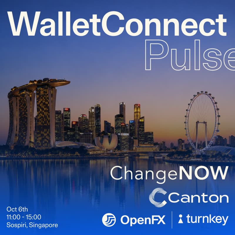 Cover Image for WalletConnect Pulse at Token 2049 w/ ChangeNOW, Canton, Turnkey & OpenFX