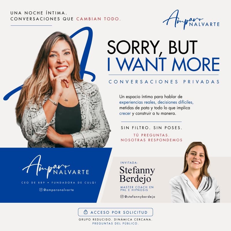 Cover Image for Sorry, but I want more — Conversaciones Privadas