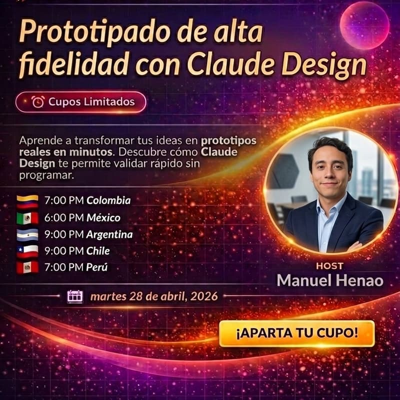 Cover Image for Modo Beta - Del Concepto al Test: Prototipado de alta fidelidad con Claude Design (Tribu IA + PM Beers)