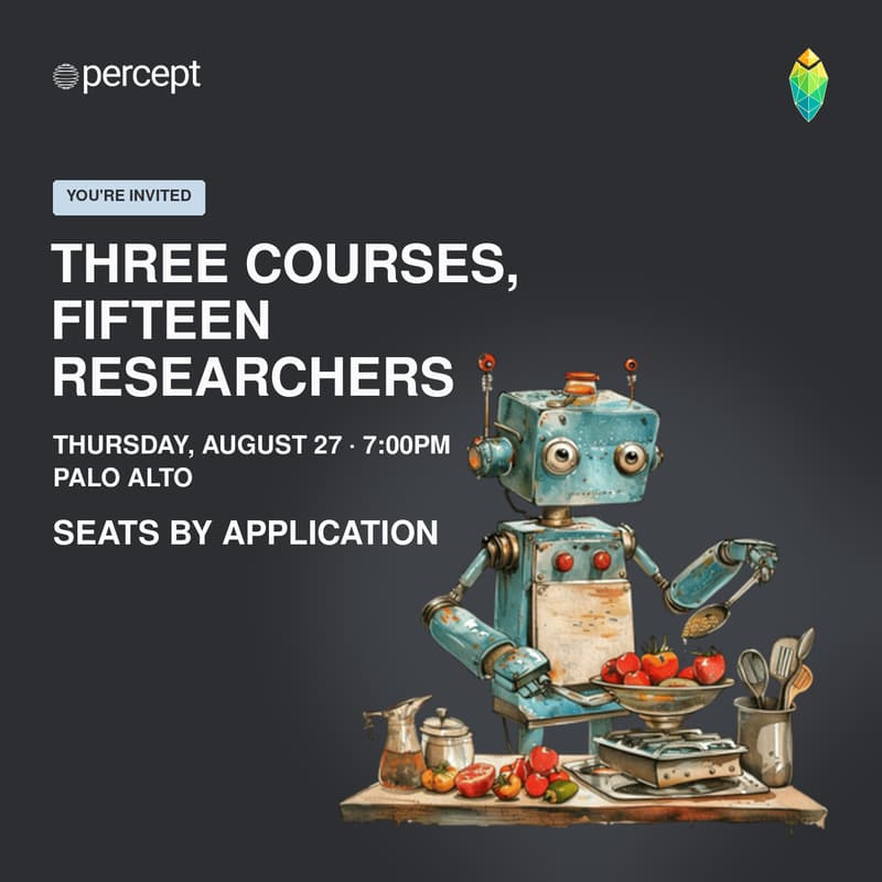 Cover Image for Three Courses, Fifteen Researchers | Percept