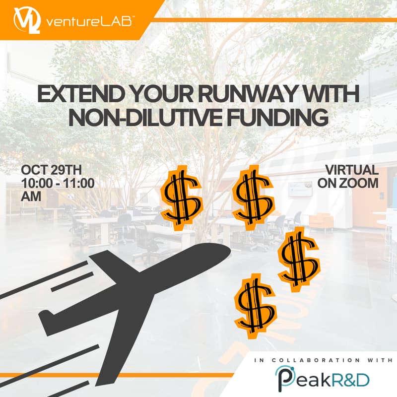 Cover Image for Extend Your Runway with Non-Dilutive Funding (Virtual)