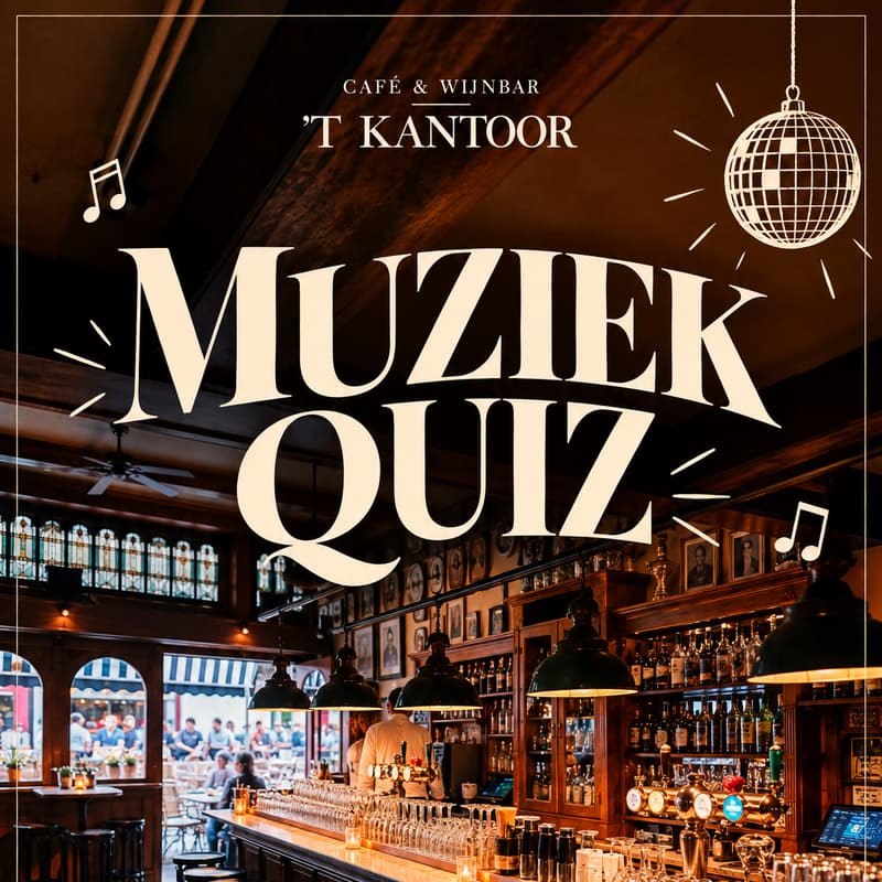 Cover Image for Muziekquiz bij Ons Cafe ‘t Kantoor