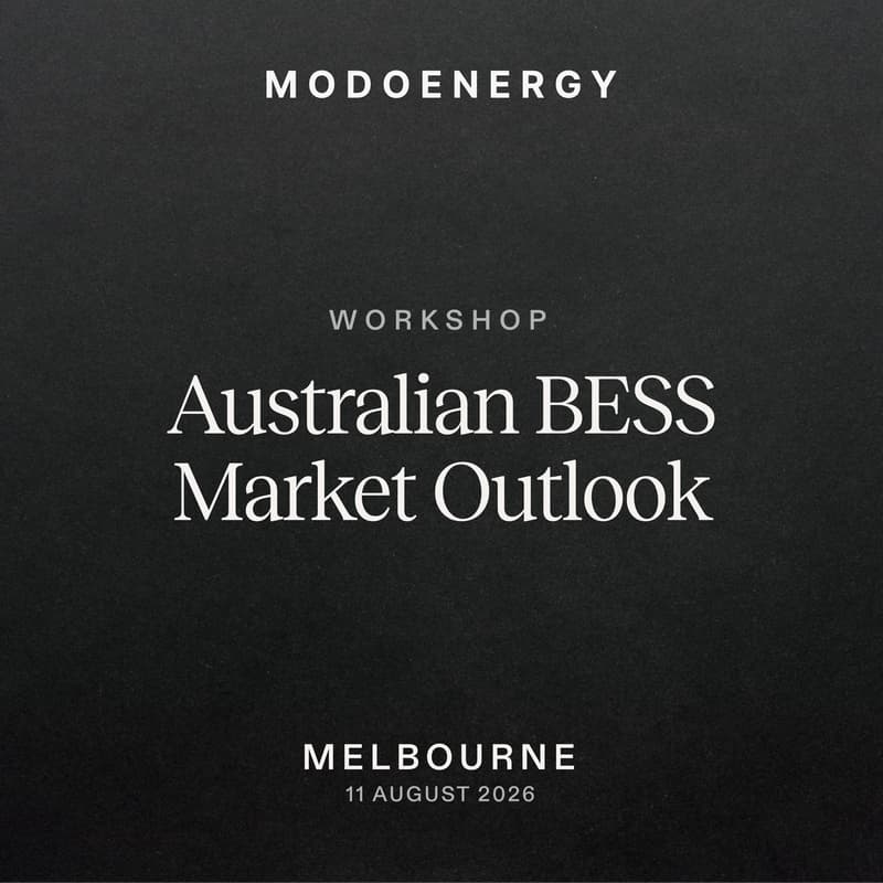 Cover Image for WORKSHOP: Australian BESS Market Outlook (MELBOURNE)