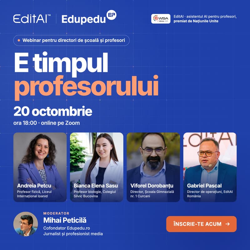 Cover Image for E timpul profesorului