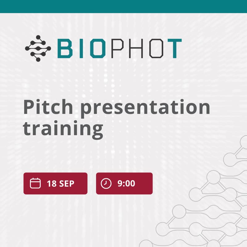 Cover Image for BioPhoT Pitch presentation training