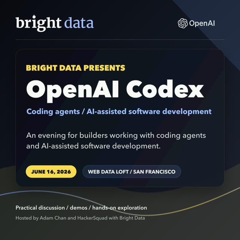 Cover Image for OpenAI Codex Event at Bright Data