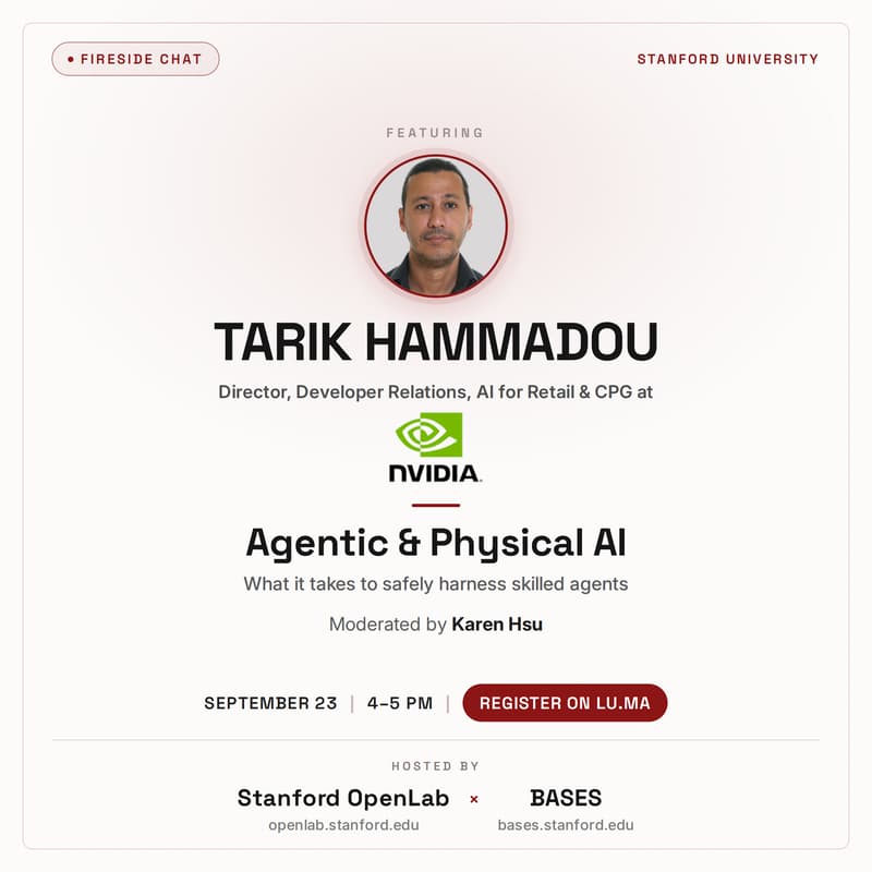 Cover Image for Fireside Chat with Tarik Hammadou, Director Developer Relations, AI for Retail & CPG at NVIDIA