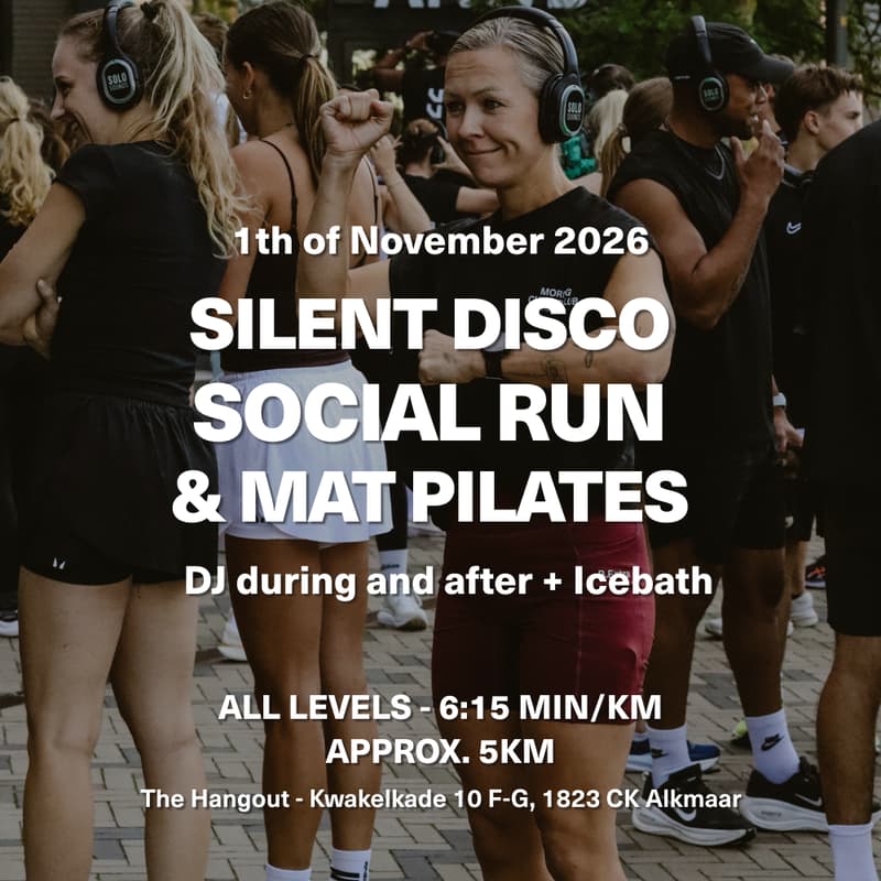 Cover Image for MCC Silent disco Run + Pilates + Games at The Hangout