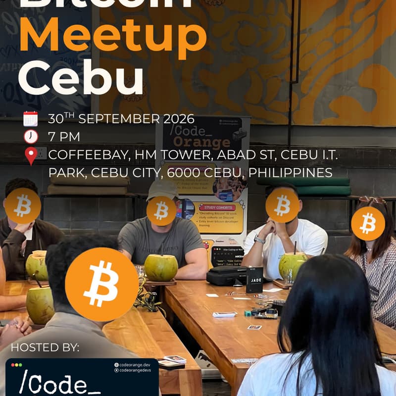 Cover Image for Bitcoin Meetup Cebu