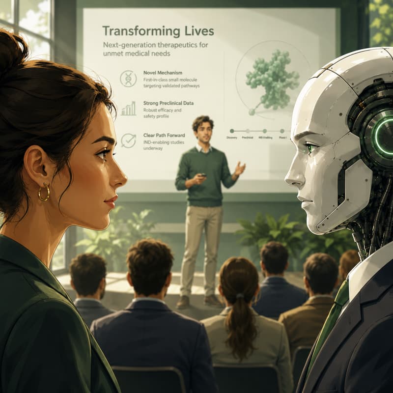 Cover Image for Startup Pitches to Human and AI investors
