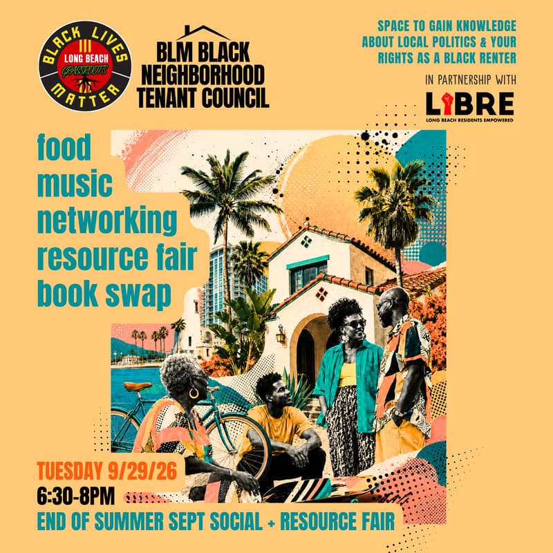 Cover Image for BLM Black Neighborhood Tenant Council: End of Summer September Social
