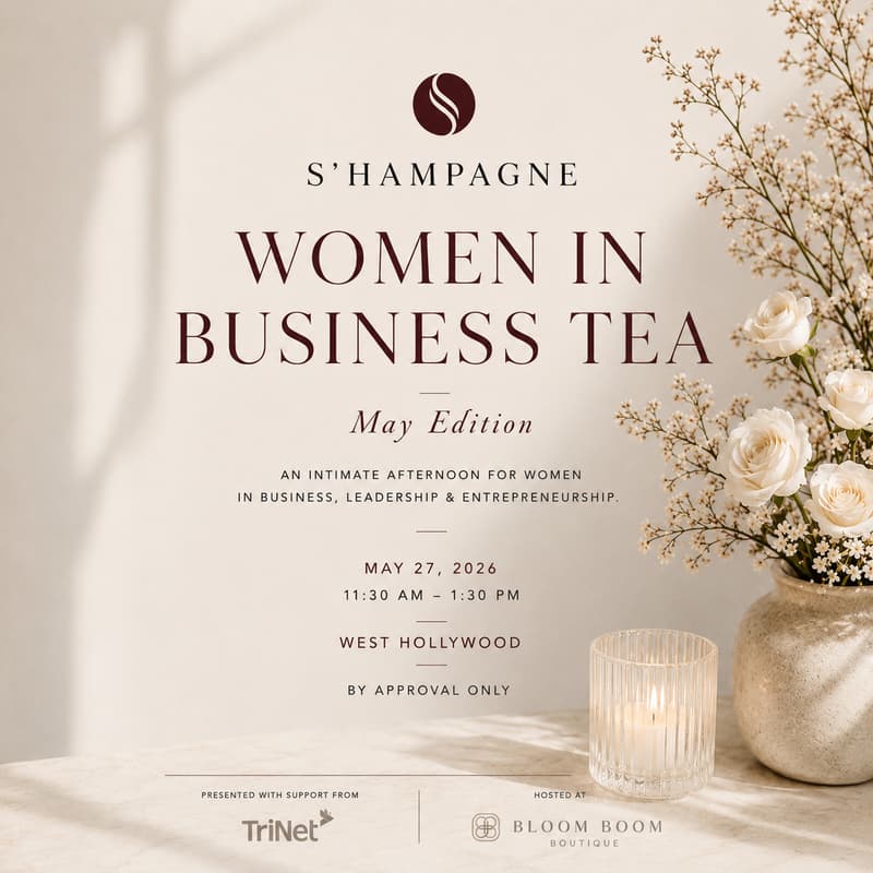 Cover Image for Women in Business Tea — May 2026 Edition [S’HAMPAGNE Evenings Series]