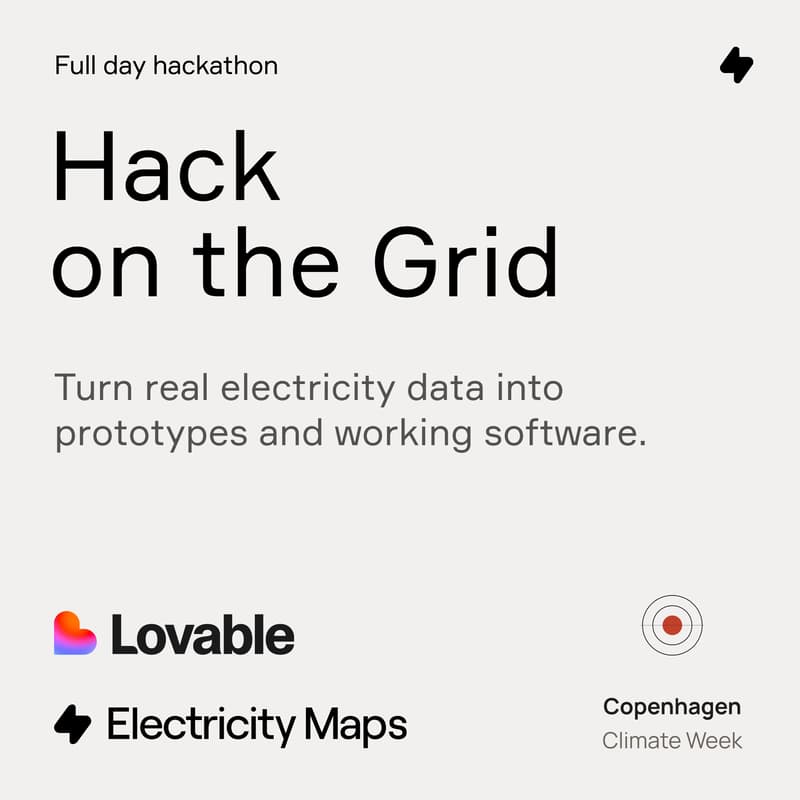 Cover Image for Hack on the Grid: Electricity Maps Hackathon