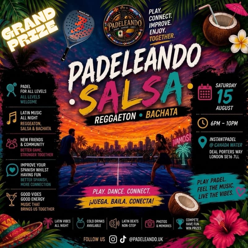 Cover Image for Padel Y Salsa Y Más 🫢🎾🍷