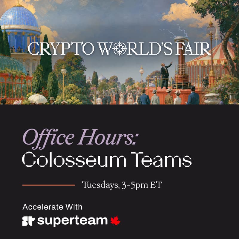 Cover Image for Office Hours: Colosseum Crypto World's Fair
