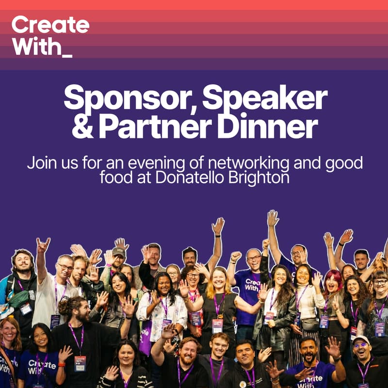 Cover Image for Create With 2026 Sponsor, Speaker & Partner Dinner