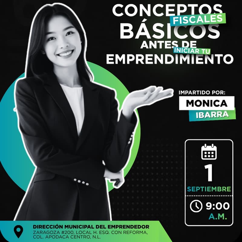Cover Image for CONCEPTOS FISCALES BÁSICOS ANTES DE INICIAR TU EMPRENDIMIENTO (PRESENCIAL)
