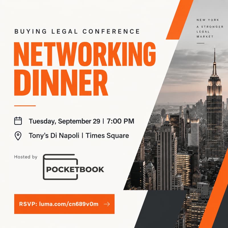Cover Image for Buying Legal Conference Networking Dinner