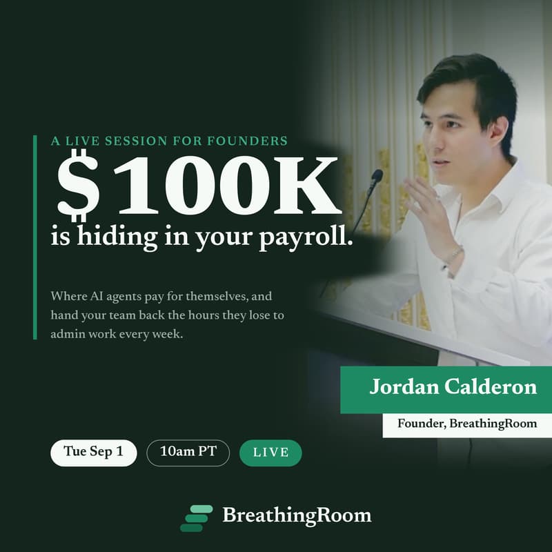 Cover Image for The $100K Hiding in Your Payroll: AI Agents for Founders