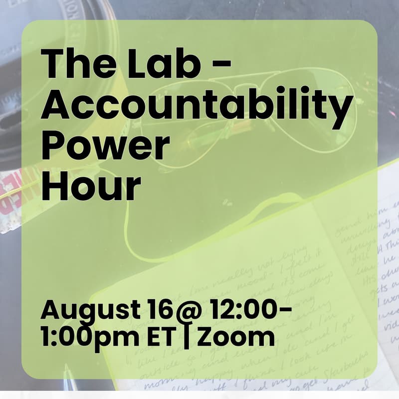 Cover Image for August Sunday Sessions | Accountability Power-Hour